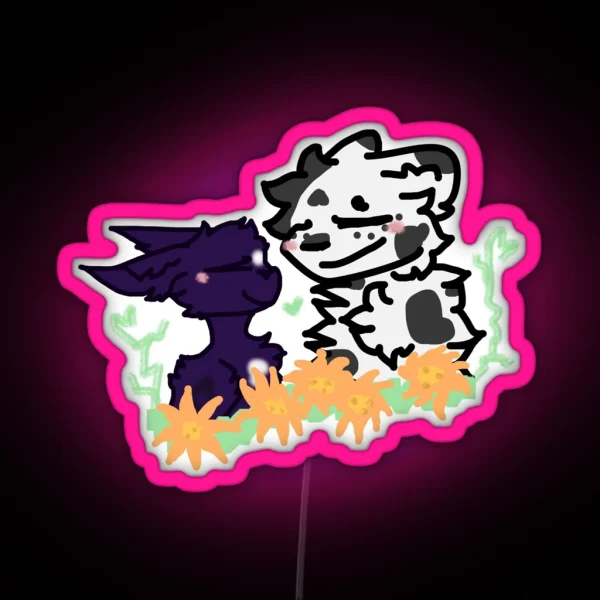 Ravenpaw X Barley RGB Neon Sign