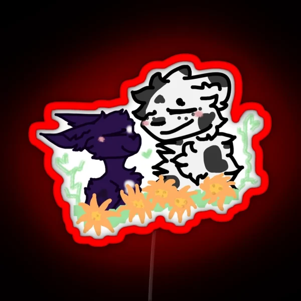 Ravenpaw X Barley RGB Neon Sign