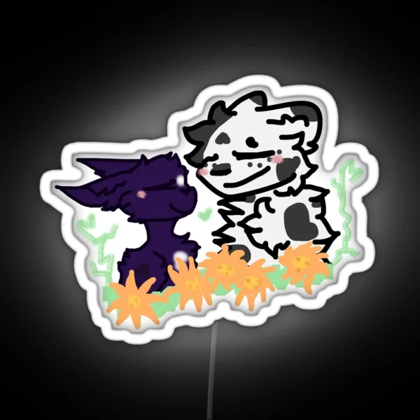 Ravenpaw X Barley RGB Neon Sign