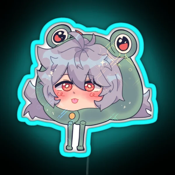 Razor Froggy Hat RGB Neon Sign