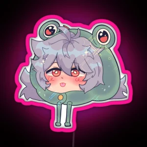 Razor Froggy Hat RGB Neon Sign