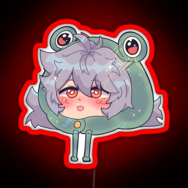 Razor Froggy Hat RGB Neon Sign
