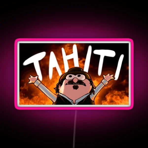RDR2 Dutch Tahiti RGB Neon Sign
