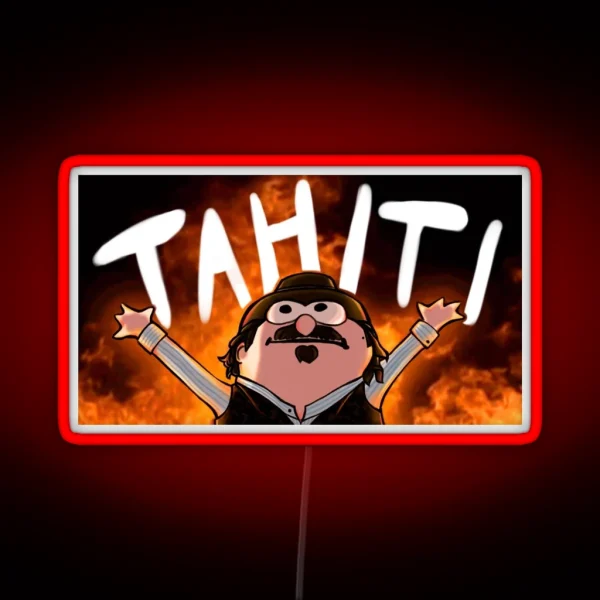 RDR2 Dutch Tahiti RGB Neon Sign