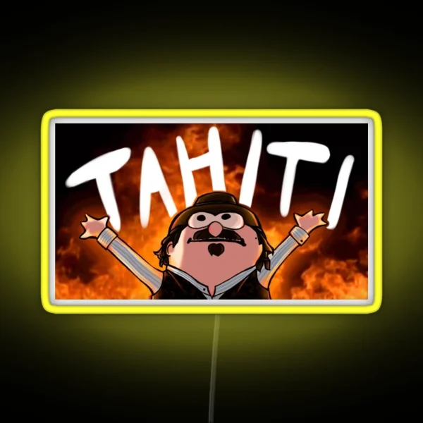 RDR2 Dutch Tahiti RGB Neon Sign
