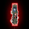 Electric Neon Sign with Red Blue Color Changing Illumination Options
