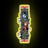 Vibrant full color customizable LED display with modern neon ambiance