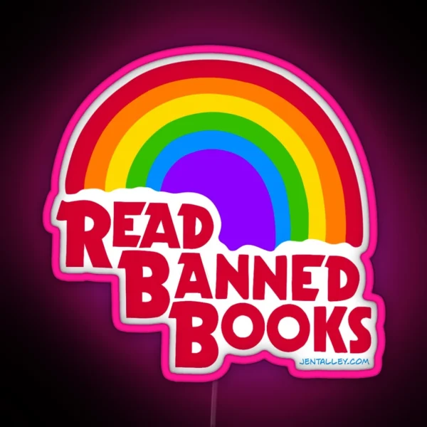 Read Banned Books RGB Neon Sign