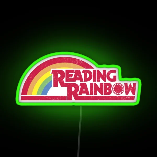 Reading Rainbow RGB Neon Sign