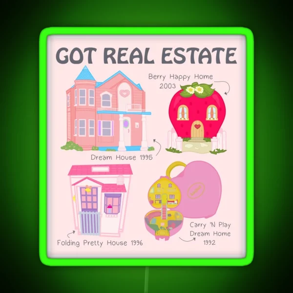 Real Estate RGB Neon Sign