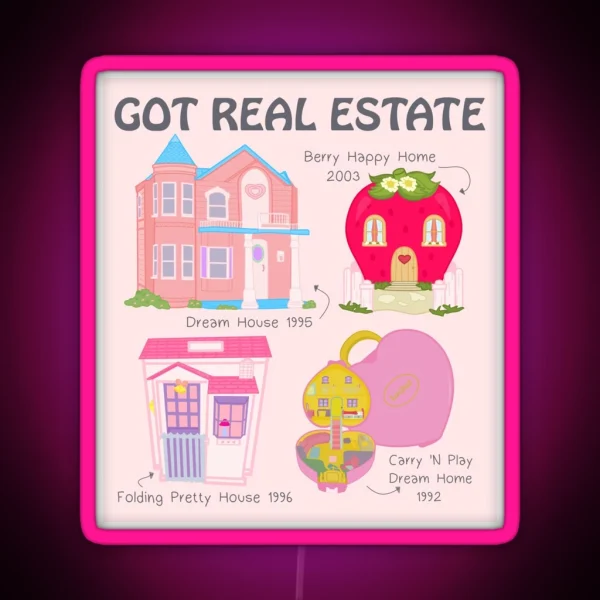 Real Estate RGB Neon Sign