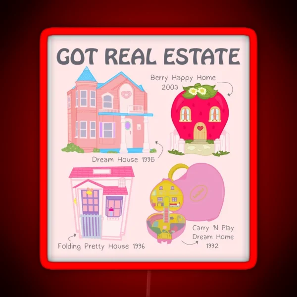 Real Estate RGB Neon Sign