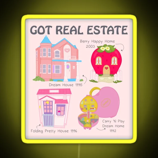 Real Estate RGB Neon Sign