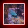 RGB illuminated decorative sign featuring isopods in vibrant color scheme.