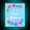 Underwater fantasy with glowing real mermaid tail design neon sign