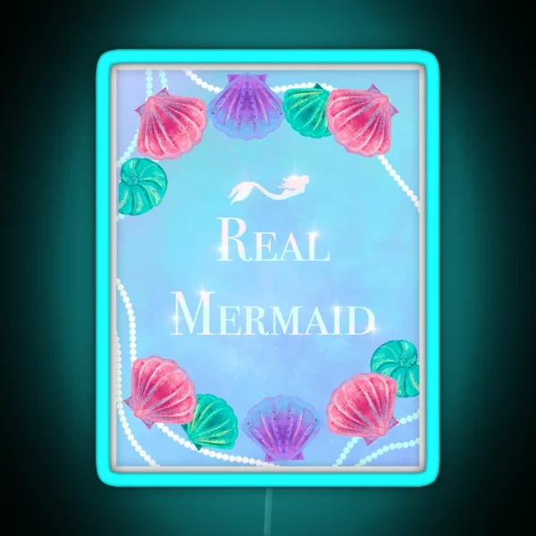 Real Mermaid RGB Neon Sign