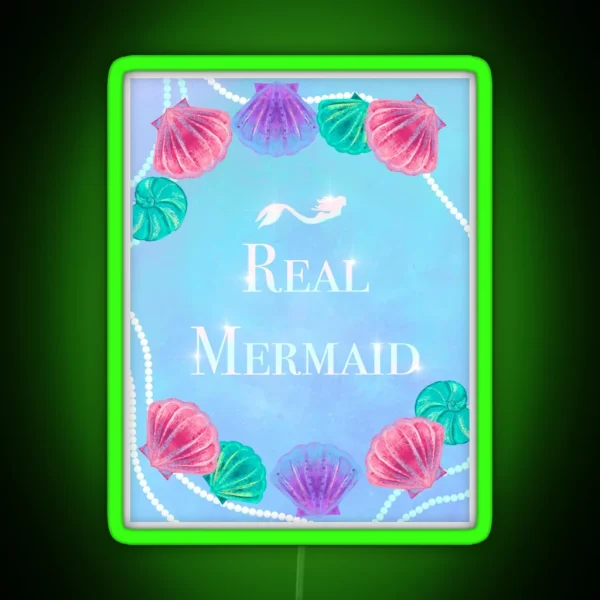 Real Mermaid RGB Neon Sign