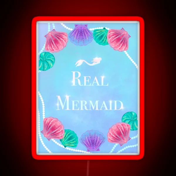 Real Mermaid RGB Neon Sign