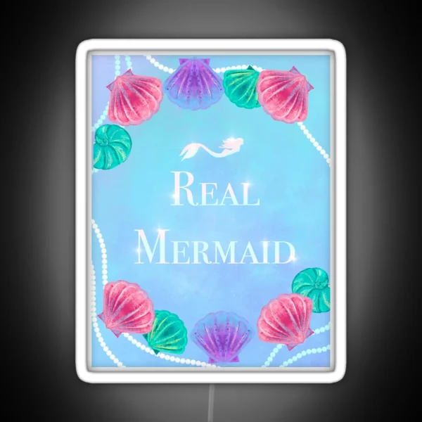 Real Mermaid RGB Neon Sign