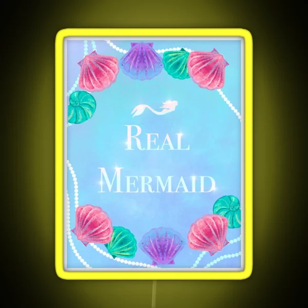 Real Mermaid RGB Neon Sign