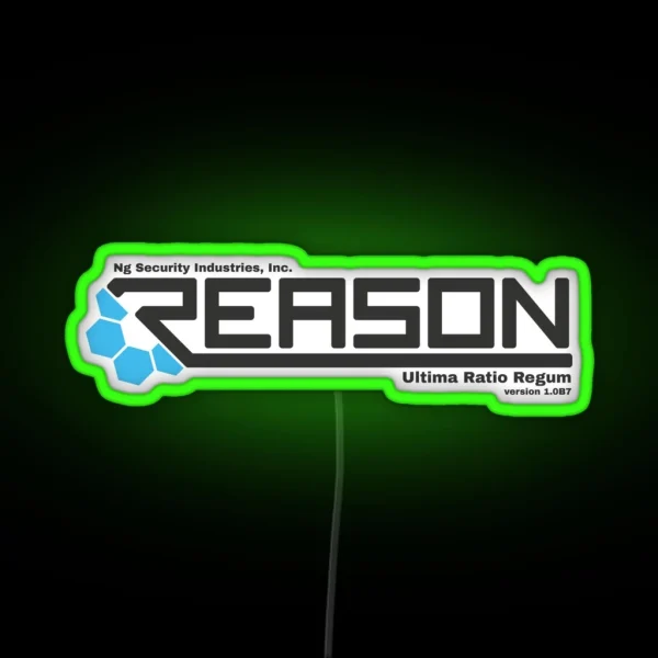 REASON Logo RGB Neon Sign