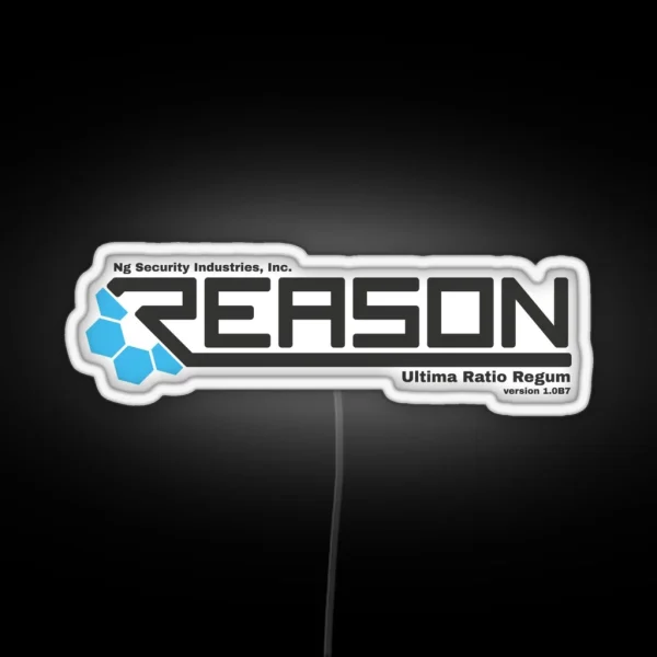 REASON Logo RGB Neon Sign