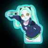 Rebecca Cyberpunk edgerunners inspired glow-in-the-dark RGB neon LED light display