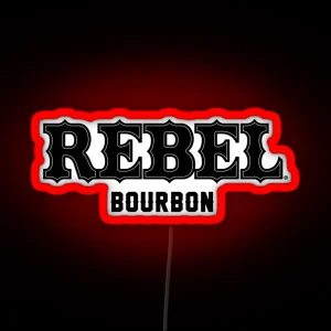 Rebel Bourbon Logo RGB Neon Sign