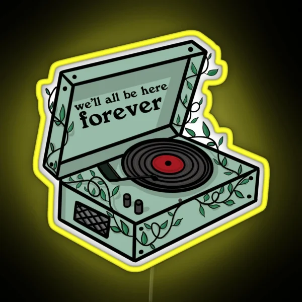 Record Player Concert Led RGB Neon Sign