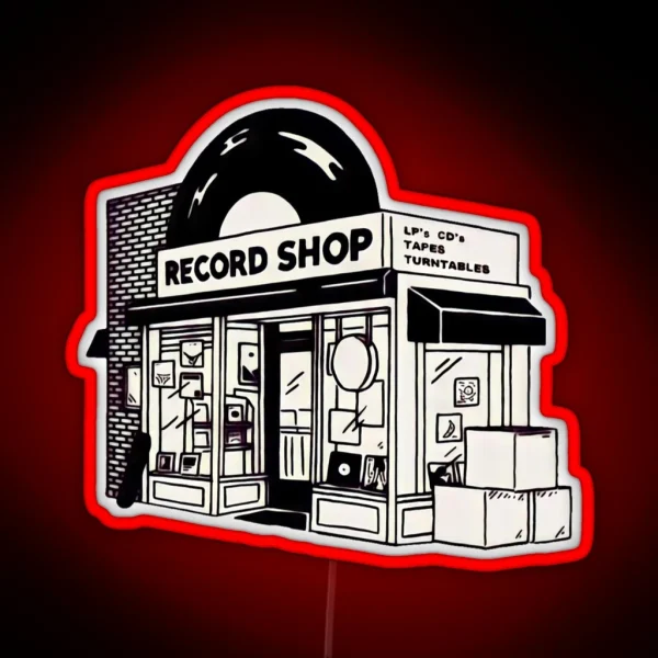 Record Shop RGB Neon Sign