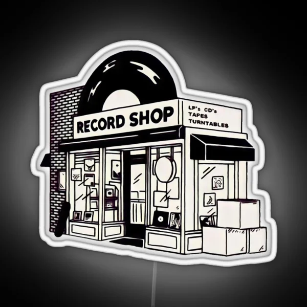 Record Shop RGB Neon Sign