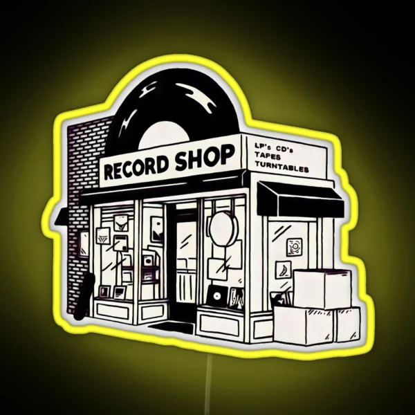 Record Shop RGB Neon Sign