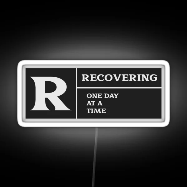 Recovering One Day At A Time RGB Neon Sign
