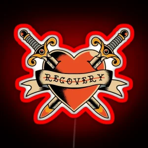 Recovery Heart AA NA RGB Neon Sign