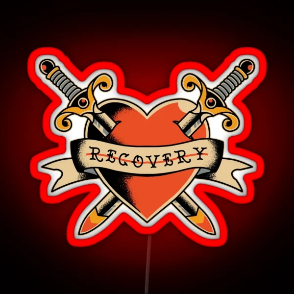 Recovery Heart AA NA RGB Neon Sign