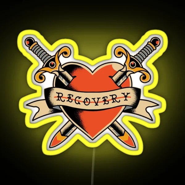 Recovery Heart AA NA RGB Neon Sign