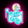 Recovery Support Neon Sign with Dove and Colorful Lettering