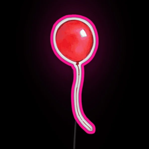 Red Balloon RGB Neon Sign