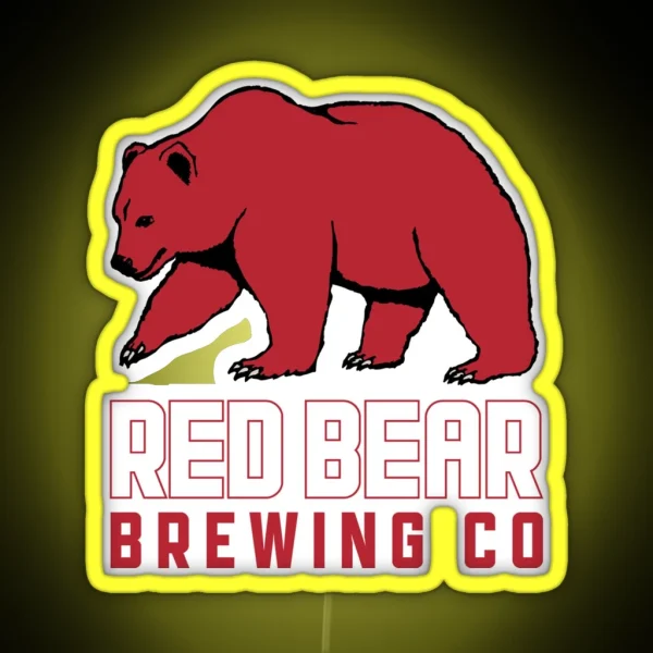 Red Bear Brewing Company RGB Neon Sign