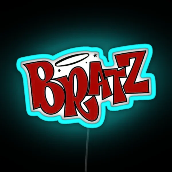 Red Bratz Logo RGB Neon Sign
