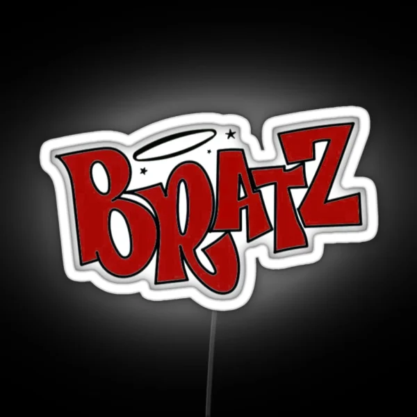 Red Bratz Logo RGB Neon Sign