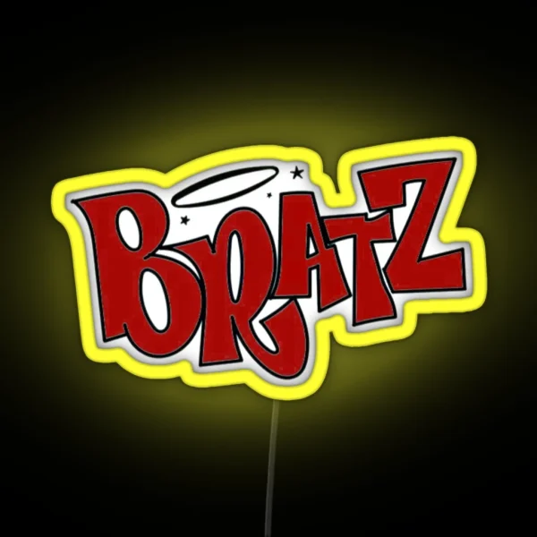 Red Bratz Logo RGB Neon Sign