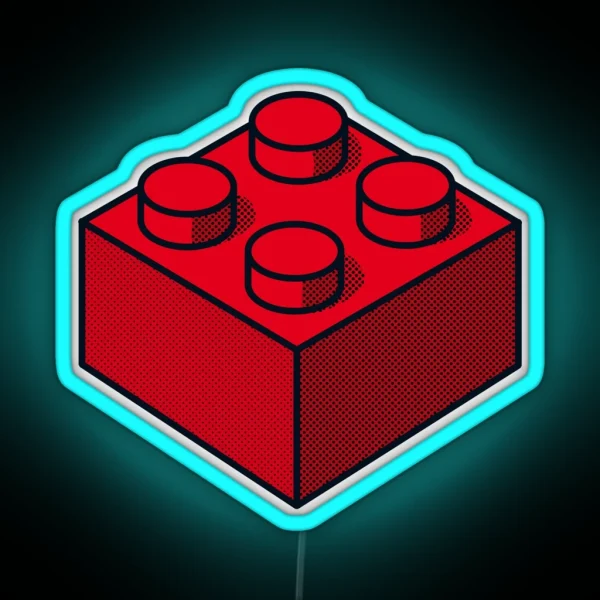 Red Brick RGB Neon Sign