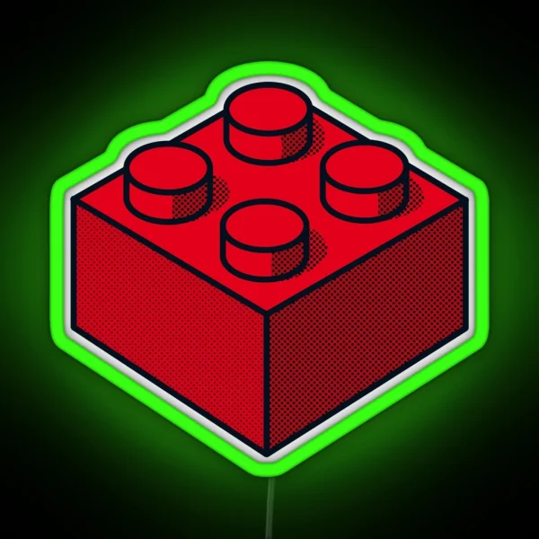 Red Brick RGB Neon Sign