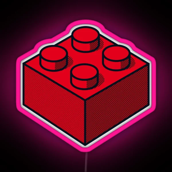 Red Brick RGB Neon Sign