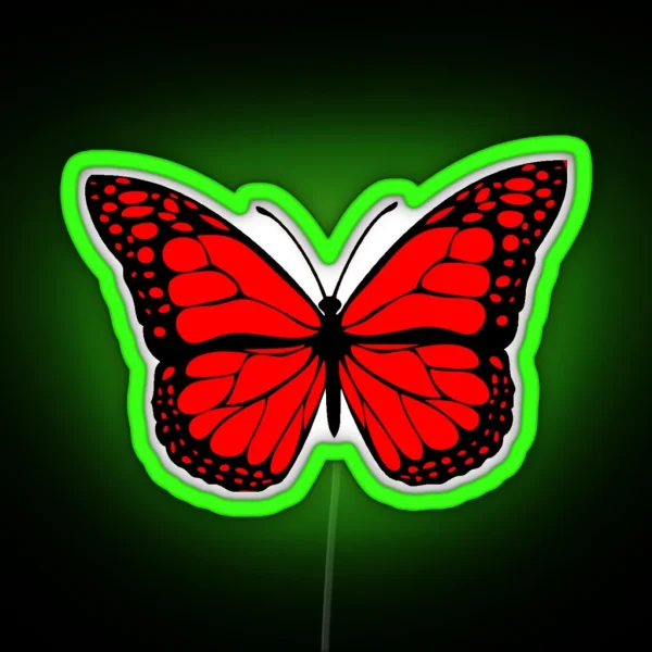 Red Butterfly RGB Neon Sign