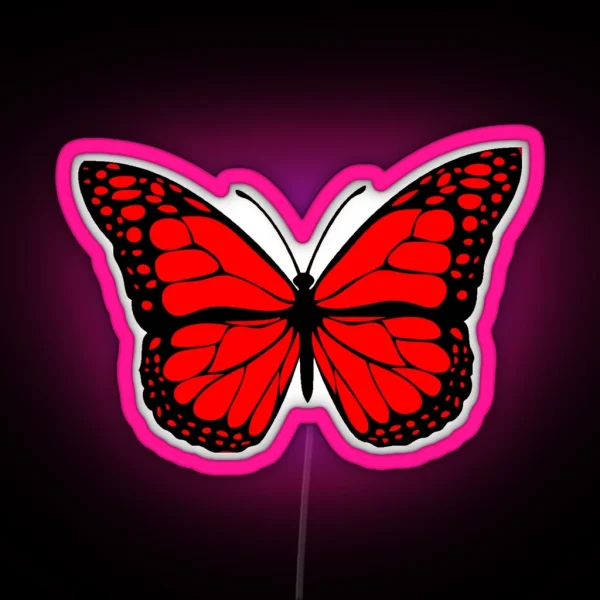 Red Butterfly RGB Neon Sign