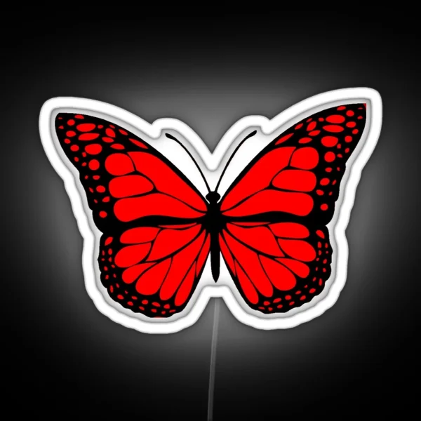 Red Butterfly RGB Neon Sign