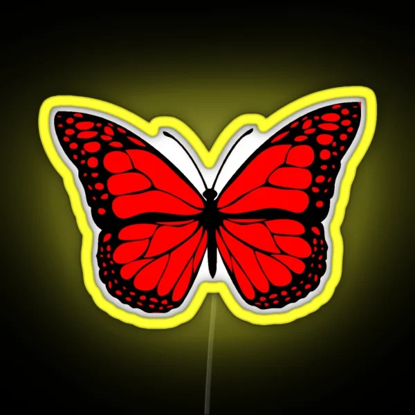 Red Butterfly RGB Neon Sign