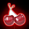 Vibrant Neon Sign Featuring Colorful Depiction of Cherries in Fun.